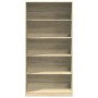 Armario madera contrachapada color roble Sonoma 100x50x200 cm en Armarios roperos | Comprar online en Foru.es