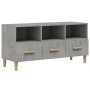 Mueble de TV madera de ingeniería gris hormigón 102x36x50 cm de vidaXL, Muebles TV - Ref: Foro24-812604, Precio: 70,05 €, Des...