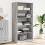 Armario de madera contrachapada gris Sonoma 100x50x200 cm en Armarios roperos | Comprar online en Foru.es