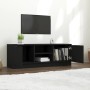 Mueble de TV madera contrachapada negro 102x35x36,5 cm de vidaXL, Muebles TV - Ref: Foro24-811512, Precio: 74,48 €, Descuento: %