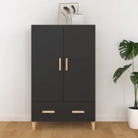 Aparador de madera de ingeniería negro 70x31x115 cm de vidaXL, Aparadores - Ref: Foro24-812529, Precio: 86,35 €, Descuento: %