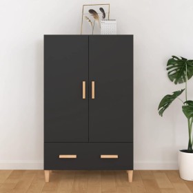 Aparador de madera de ingeniería negro 70x31x115 cm de vidaXL, Aparadores - Ref: Foro24-812529, Precio: 87,23 €, Descuento: %