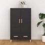 Aparador de madera de ingeniería negro 70x31x115 cm de vidaXL, Aparadores - Ref: Foro24-812529, Precio: 87,23 €, Descuento: %