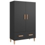 Aparador de madera de ingeniería negro 70x31x115 cm de vidaXL, Aparadores - Ref: Foro24-812529, Precio: 87,23 €, Descuento: %