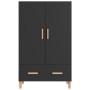 Aparador de madera de ingeniería negro 70x31x115 cm de vidaXL, Aparadores - Ref: Foro24-812529, Precio: 87,23 €, Descuento: %