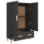 Aparador de madera de ingeniería negro 70x31x115 cm de vidaXL, Aparadores - Ref: Foro24-812529, Precio: 87,23 €, Descuento: %