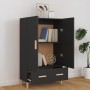 Aparador de madera de ingeniería negro 70x31x115 cm de vidaXL, Aparadores - Ref: Foro24-812529, Precio: 87,23 €, Descuento: %