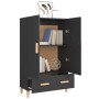 Aparador de madera de ingeniería negro 70x31x115 cm de vidaXL, Aparadores - Ref: Foro24-812529, Precio: 87,23 €, Descuento: %