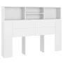 Weißes Kopfteilmöbel 140x19x103,5 cm von vidaXL, Kopf- und Fußteile - Ref: Foro24-811862, Preis: 73,56 €, Rabatt: %