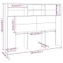 Weißes Kopfteilmöbel 140x19x103,5 cm von vidaXL, Kopf- und Fußteile - Ref: Foro24-811862, Preis: 73,56 €, Rabatt: %