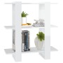 Estantería/divisor de espacios blanco brillante 80x30x87 cm de vidaXL, Librerías y estanterías - Ref: Foro24-811589, Precio: ...
