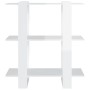 Estantería/divisor de espacios blanco brillante 80x30x87 cm de vidaXL, Librerías y estanterías - Ref: Foro24-811589, Precio: ...