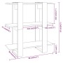 Estantería/divisor de espacios blanco brillante 80x30x87 cm de vidaXL, Librerías y estanterías - Ref: Foro24-811589, Precio: ...