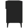 Mueble zapatero de madera contrachapada negro 102x35x55 cm de vidaXL, Zapateros y organizadores de calzado - Ref: Foro24-8128...