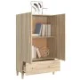 Aparador madera contrachapada roble Sonoma 70x31x115 cm de vidaXL, Aparadores - Ref: Foro24-812531, Precio: 95,25 €, Descuent...