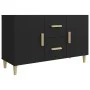 Black engineered wood sideboard 100x36x60 cm by vidaXL, Sideboards - Ref: Foro24-812511, Price: 84,05 €, Discount: %