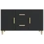 Black engineered wood sideboard 100x36x60 cm by vidaXL, Sideboards - Ref: Foro24-812511, Price: 84,05 €, Discount: %