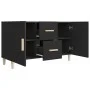 Black engineered wood sideboard 100x36x60 cm by vidaXL, Sideboards - Ref: Foro24-812511, Price: 84,05 €, Discount: %