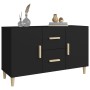 Aparador de madera de ingeniería negro 100x36x60 cm de vidaXL, Aparadores - Ref: Foro24-812511, Precio: 84,97 €, Descuento: %