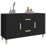 Black engineered wood sideboard 100x36x60 cm by vidaXL, Sideboards - Ref: Foro24-812511, Price: 84,05 €, Discount: %