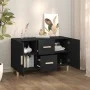 Black engineered wood sideboard 100x36x60 cm by vidaXL, Sideboards - Ref: Foro24-812511, Price: 84,05 €, Discount: %