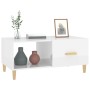 Mesa de centro madera contrachapada blanco brillo 89,5x50x40 cm de vidaXL, Mesas de centro - Ref: Foro24-812660, Precio: 65,6...