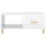 Mesa de centro madera contrachapada blanco brillo 89,5x50x40 cm de vidaXL, Mesas de centro - Ref: Foro24-812660, Precio: 65,6...