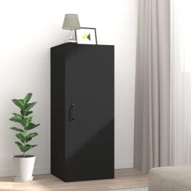 Armario de pared madera de ingeniería negro 34,5x34x90 cm de vidaXL, Estantes y estanterías - Ref: Foro24-812439, Precio: 47,...
