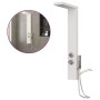 Sistema de panel de ducha aluminio blanco de vidaXL, Boquillas de chorro para bañeras y duchas - Ref: Foro24-151415, Precio: ...