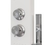 Sistema de panel de ducha aluminio blanco de vidaXL, Boquillas de chorro para bañeras y duchas - Ref: Foro24-151415, Precio: ...