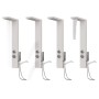 Sistema de panel de ducha aluminio blanco de vidaXL, Boquillas de chorro para bañeras y duchas - Ref: Foro24-151415, Precio: ...