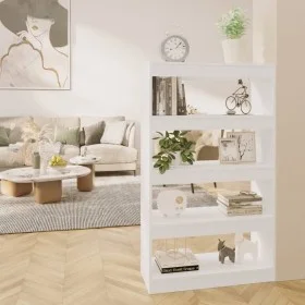 White engineered wood shelf/divider 80x30x135 cm by vidaXL, Bookcases and shelves - Ref: Foro24-811709, Price: 63,80 €, Disco...