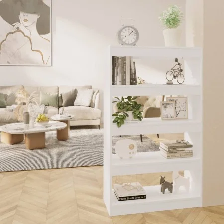 White engineered wood shelf/divider 80x30x135 cm by vidaXL, Bookcases and shelves - Ref: Foro24-811709, Price: 63,80 €, Disco...
