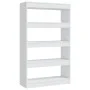 White engineered wood shelf/divider 80x30x135 cm by vidaXL, Bookcases and shelves - Ref: Foro24-811709, Price: 63,80 €, Disco...