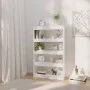 White engineered wood shelf/divider 80x30x135 cm by vidaXL, Bookcases and shelves - Ref: Foro24-811709, Price: 63,80 €, Disco...