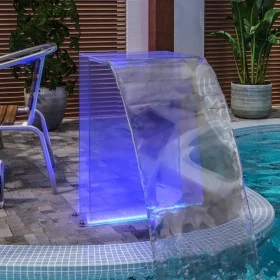Fuente de piscina con LED RGB acrílico 51 cm de vidaXL, Fuentes y cascadas - Ref: Foro24-151406, Precio: 175,56 €, Descuento: %
