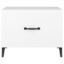 Mesa de centro con patas de metal 2 unidades blanco 50x50x40 cm de vidaXL, Mesas de centro - Ref: Foro24-812727, Precio: 57,4...