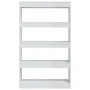 Glänzend weißes Holzwerkstoff-Regal/Unterteilungen 80x30x135 cm von vidaXL, Bücherregale und Regale - Ref: Foro24-811715, Pre...