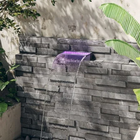 Fuente cascada con LED RGB acrílico 30cm de vidaXL, Fuentes y cascadas - Ref: Foro24-151401, Precio: 99,49 €, Descuento: %