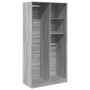 Armario de madera contrachapada gris Sonoma 100x50x200 cm en Armarios roperos | Comprar online en Foru.es