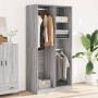 Armario de madera contrachapada gris Sonoma 100x50x200 cm en Armarios roperos | Comprar online en Foru.es