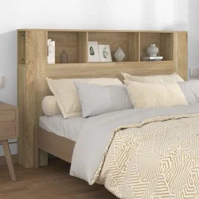 Mueble cabecero color roble Sonoma 160x18,5x104,5 cm de vidaXL, Cabeceros y pies de cama - Ref: Foro24-811937, Precio: 72,48 ...