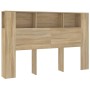 Mueble cabecero color roble Sonoma 160x18,5x104,5 cm de vidaXL, Cabeceros y pies de cama - Ref: Foro24-811937, Precio: 68,16 ...