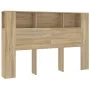 Mueble cabecero color roble Sonoma 160x18,5x104,5 cm de vidaXL, Cabeceros y pies de cama - Ref: Foro24-811937, Precio: 72,48 ...