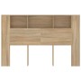 Mueble cabecero color roble Sonoma 160x18,5x104,5 cm de vidaXL, Cabeceros y pies de cama - Ref: Foro24-811937, Precio: 68,16 ...