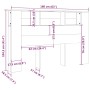 Mueble cabecero color roble Sonoma 160x18,5x104,5 cm de vidaXL, Cabeceros y pies de cama - Ref: Foro24-811937, Precio: 68,16 ...