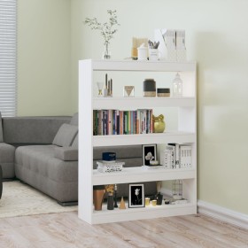 Estantería/divisor de espacios blanco 100x30x135 cm de vidaXL, Librerías y estanterías - Ref: Foro24-811754, Precio: 95,81 €,...