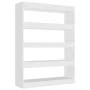 Estantería/divisor de espacios blanco 100x30x135 cm de vidaXL, Librerías y estanterías - Ref: Foro24-811754, Precio: 94,66 €,...