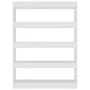 Estantería/divisor de espacios blanco 100x30x135 cm de vidaXL, Librerías y estanterías - Ref: Foro24-811754, Precio: 94,66 €,...