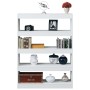 Estantería/divisor de espacios blanco 100x30x135 cm de vidaXL, Librerías y estanterías - Ref: Foro24-811754, Precio: 95,81 €,...